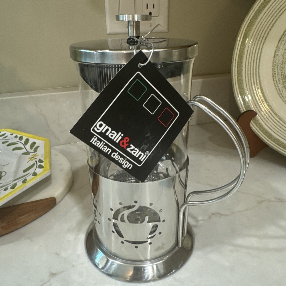 Gnali & Zani French Press Coffee Tea Maker NEW